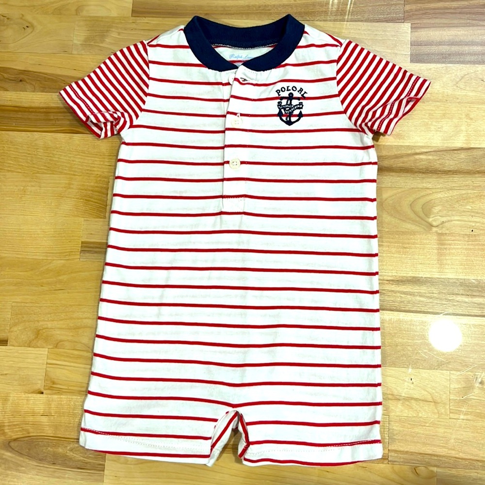 NWOT polo Ralph Lauren one piece Shortall 100% cotton 3 months